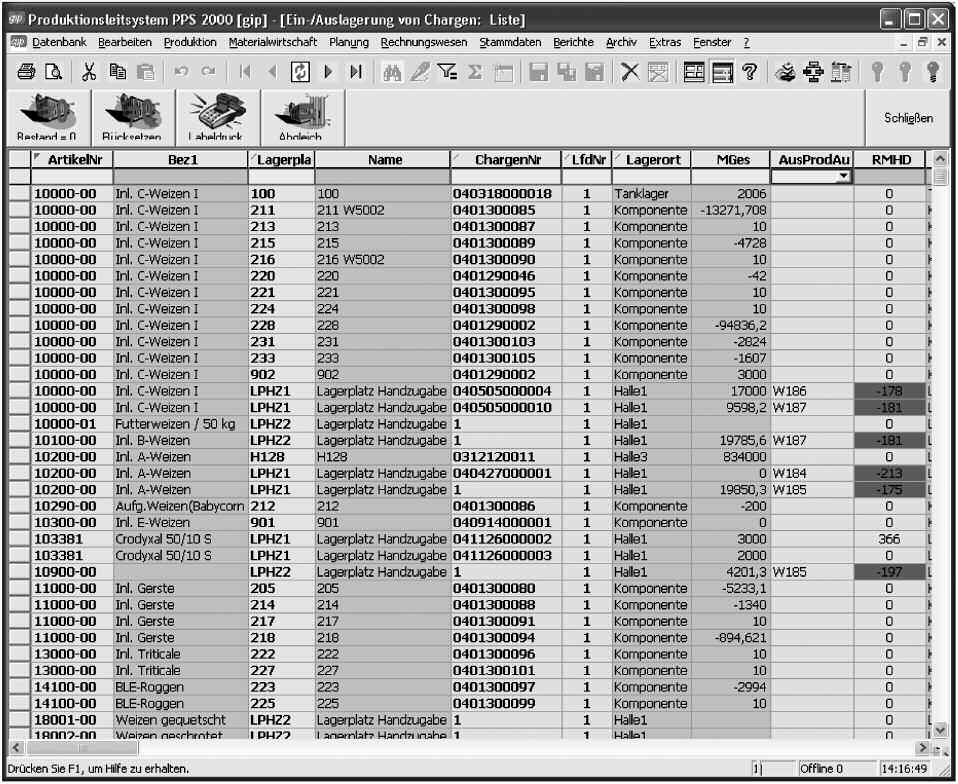 MES SCADA Materialwirtschaft Automation Batch SPS SCADA PLC MES PLS Visual Studio .net Chemie Futtermittel Lebensmittel Baustoffe